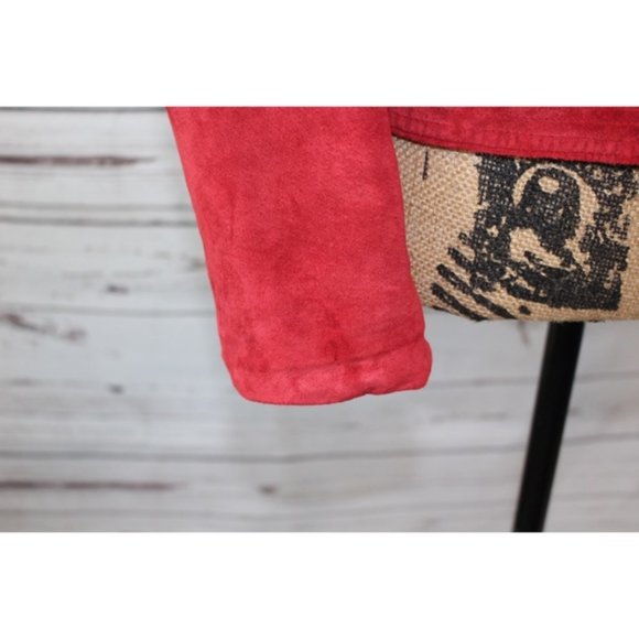 Valerie Stevens leather moto jacket red - Picture 5 of 6